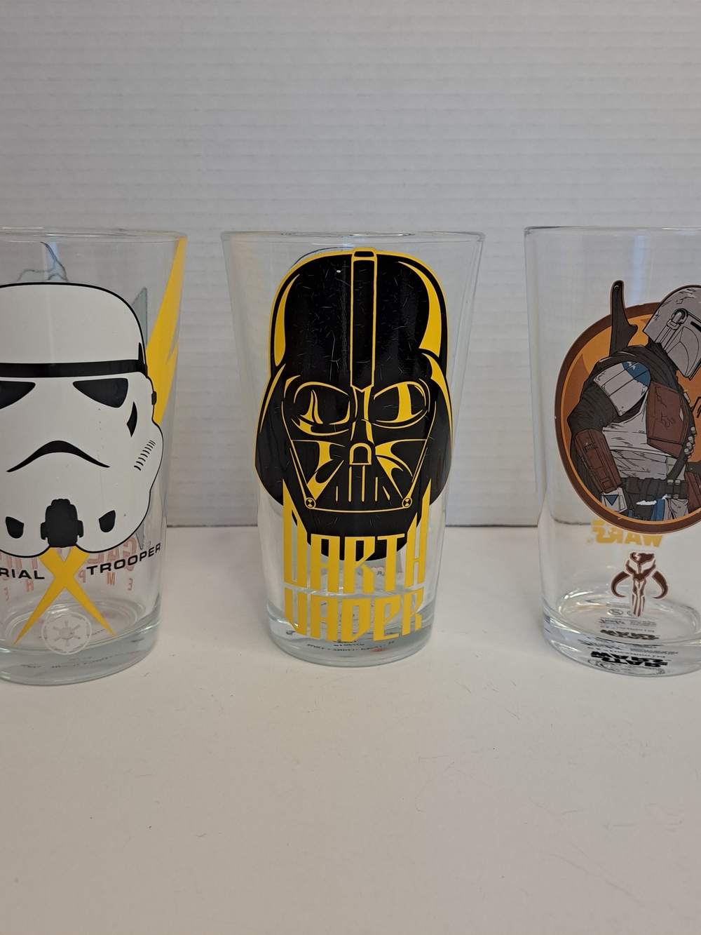 Zaks! (2016) & Funko (2020) Designs Disney Star Wars 3Pc. 16oz Pint Glasses
